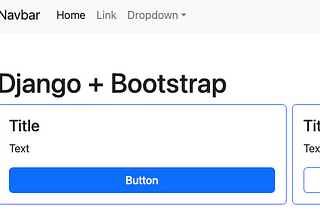 Django + Bootstrap