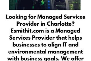Managed Services Provider Charlotte | Esmithit.com