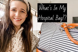 WHAT’S IN MY HOSPITAL BAG // First Baby, Essentials Only, All Affordable Items!