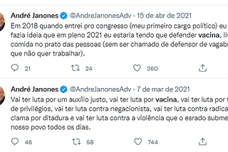 Uma face desconhecida de Janones: antivax, do diálogo e da escuta.