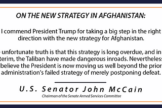 A Step In The Right Direction In Afghanistan