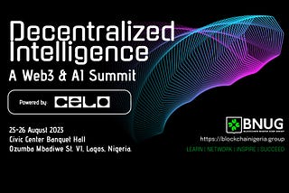 Announcing Decentralized Intelligence Conference/ Exhibition 2023