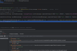 Asynchronous Response Handling within Timestamp