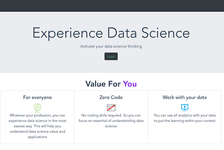 Why I created experiencedatascience.com