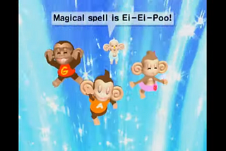 “gongon with the wind” — monkey ball is timeless…and out of time