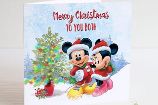 Christmas Card with Mickey and Minnie!