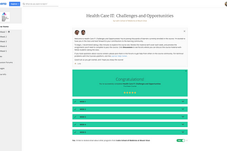 แนะนำหลักสูตร Health Care IT: Challenges and Opportunities