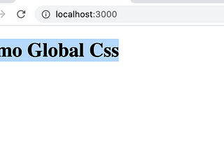 How To Create Global CSS In Next.js