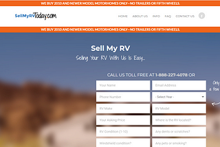 Sell my RV For CAsh Online Near Me