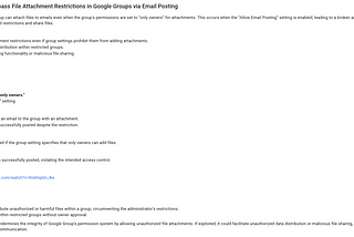 Bypass File Attachment Restrictions in Google Groups via Email Posting | Bug Bounty
