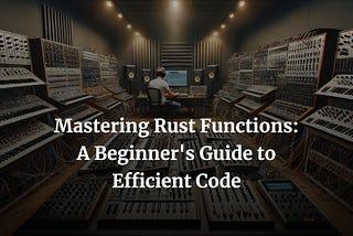 Mastering Rust Functions: A Beginner’s Guide to Efficient Code