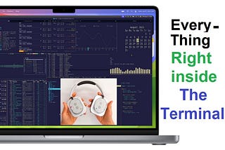 Everything inside the terminal