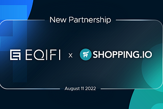 EQIFi & Shopping.io or How to shop online with Crypto
