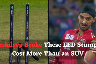 Arshdeep Singh breaks LED stumps in IPL 2023