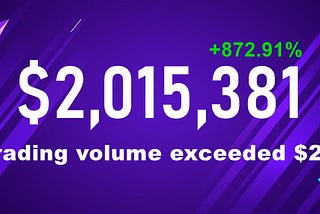 24Hour transaction volume reaches $2M