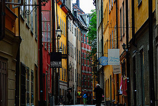 Gamla Stan, the old quarter of Stockholm / Sweden
