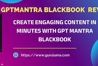 GPTMantra BlackBook: Unleashing the Power of AI for Digital Marketing