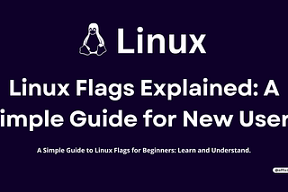 Linux Flags Explained: A Simple Guide for New Users