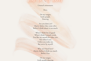 Each of these Pleasures: Part 3