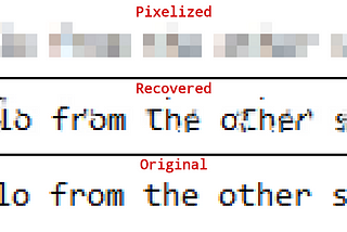 Recovers passwords from pixelized screenshots