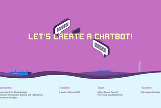 Let’s create a Chatbot!