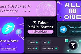 Taker Testnet V1 Guide—Experience Triple Yields