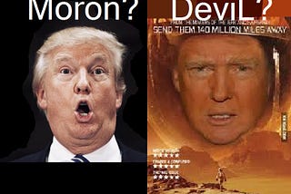 Dissecting Bizarre Hunch of Stable Genius Leads to Conclusion: Moron or Devil