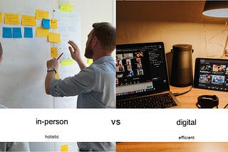 Digital or in-person workshops? When to choose what.