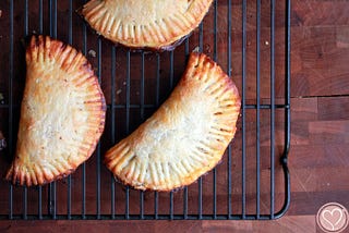 Sweet potato turnovers and art therapy for stress relief