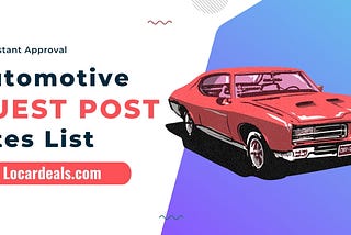 Automotive Guest Post Sites List in 2024