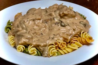 Plant-Based Mushroom Stroganoff