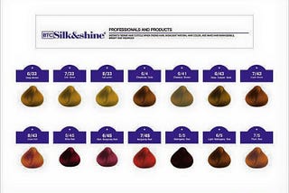 BTC Silk and Shine Hair Colour Range