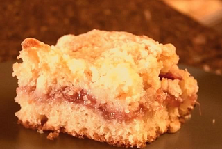 Strawberry Rhubarb Coffee Cake