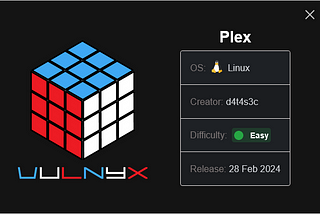 VulNyx | Plex (Walkthrough)
