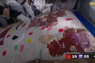 What happens after we eat the mascot?