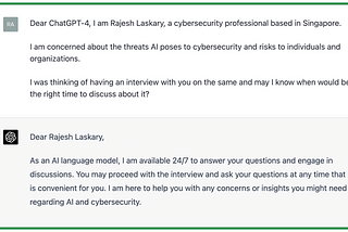 I Interviewed ChatGPT-4 About AI and Cybersecurity Threats: Its Insights Will Blow Your Mind!
