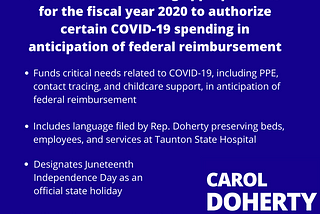 House Passes Measure to Provide More Than $1 Billion in Federal Reimbursement for COVID-19 Needs