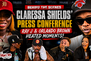 Behind the Scenes at Claressa Shields’ Press Conference | Ray J & Orlando Brown 👀