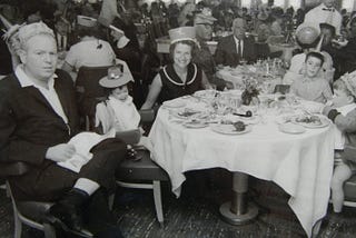 Tema and her family on board ship to Sweden 1963