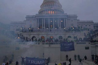 Supporters of President Trump storm the Capitol building on Jan 6, 2021 (Source: Reuters)