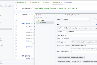 Pycharm + Steamlit