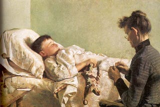 The Sick Child, is by J. Bond Francisco, 1893