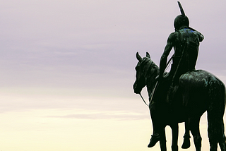 Kansas City’s “The Scout” Statue — An Indian scout looking into the distance.