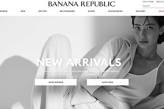 Banana Republic Web Reflection