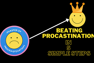 The No-Bullsh*t 5-step formula to beat Procrastination that works!
