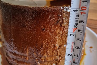 Flan gigante de nutella