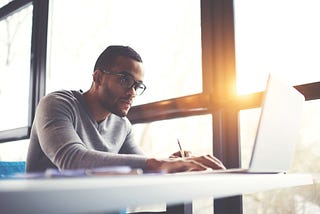 Man on laptop