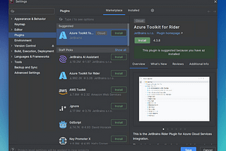 Developing Azure Functions with JetBrains Rider