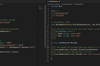 Switch from NodeJS to Golang: Router & Post Request