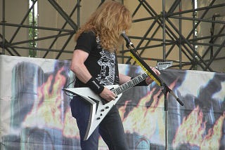 Dave Mustaine of Megadeth onstage
